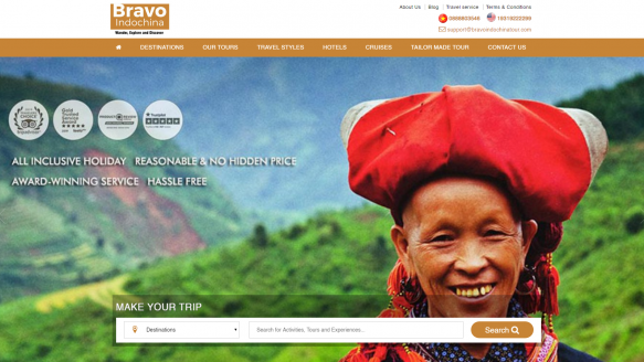 Nominated for 'World's Leading Tour Operator Website' Award at WTA 2020