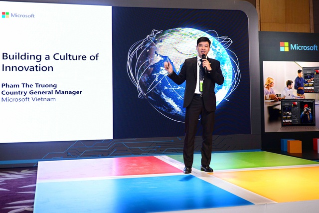ông Phạm Thế Trường, Tổng Giám đốc Microsoft Việt Nam chia sẻ tại sự kiện.